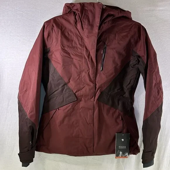 Mountain Hardwear Women's XS Barnsie Winter Ski Snow Jacket NEW Maroon MRSP $285 - Picture 1 of 16